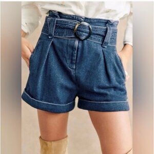 Sezane Denim Rome Shorts (US 6/FR 38)